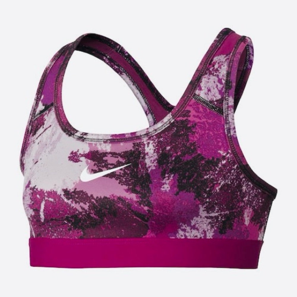 Nike Dri-Fit Kids Pink and Purple Sports Top